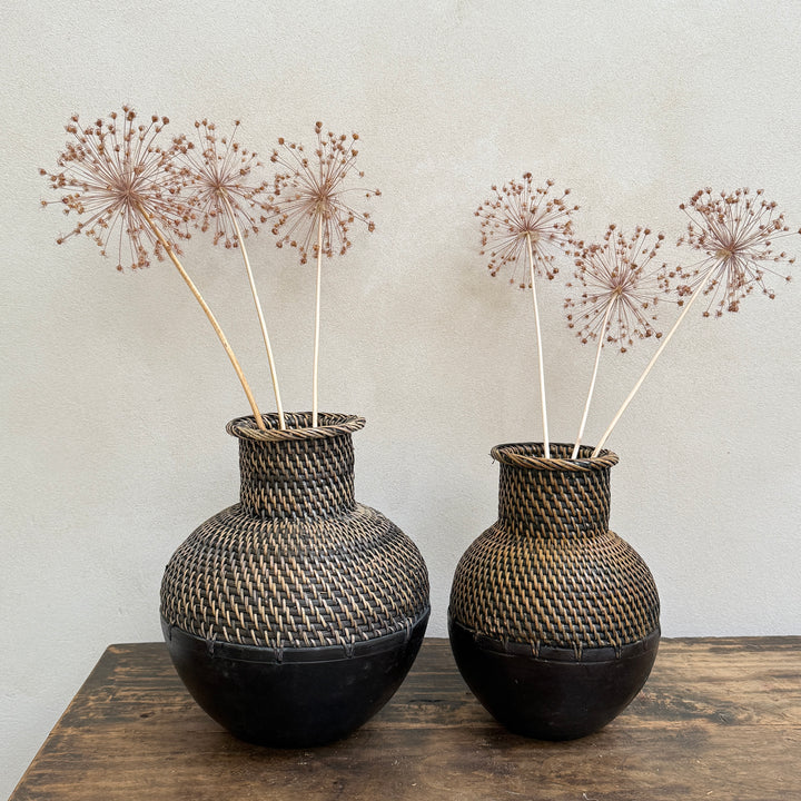 Decorative Woven Wood Vase