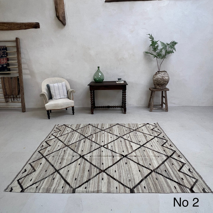 Handwoven Kilim Rug ADA Cream