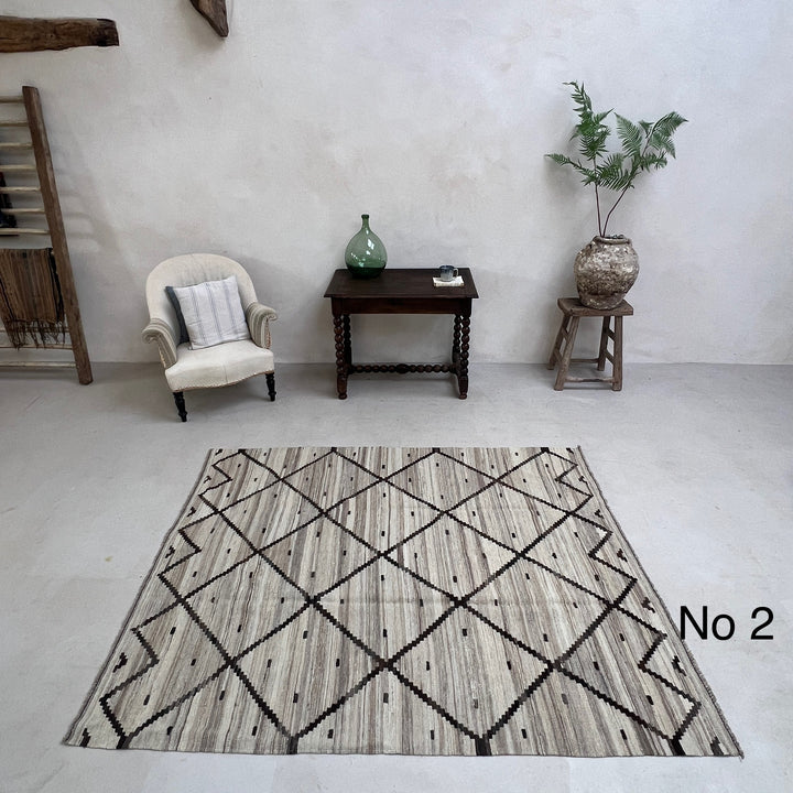Handwoven Kilim Rug ADA Cream