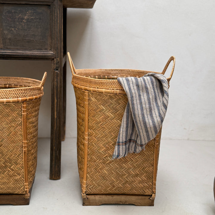 Rustic Woven Bamboo Basket | Lombok