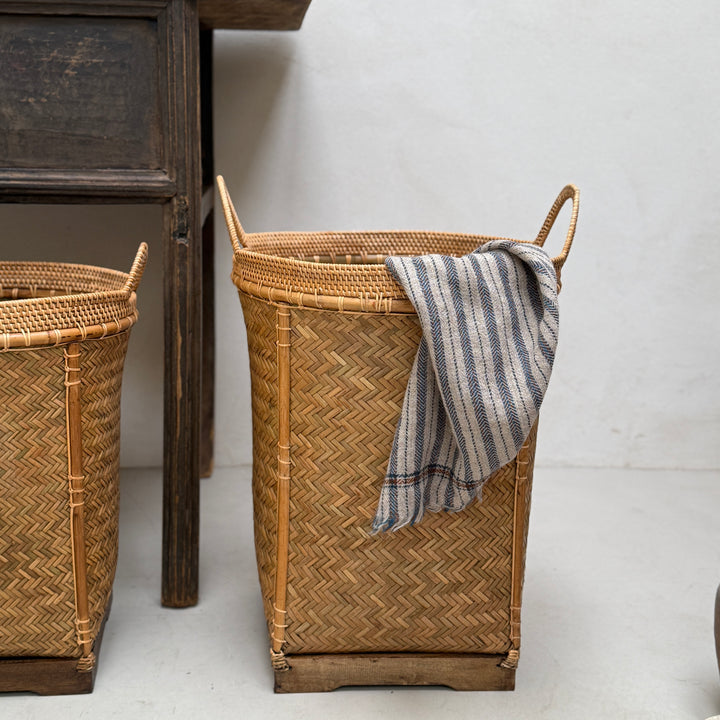 Rustic Woven Bamboo Basket | Lombok