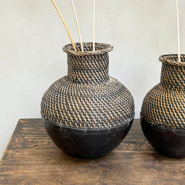 Decorative Woven Wood Vase