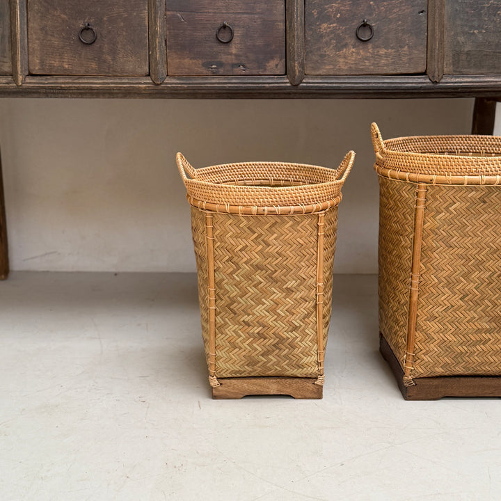 Rustic Woven Bamboo Basket | Lombok