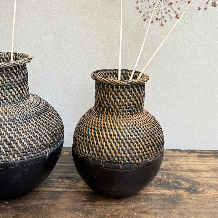 Decorative Woven Wood Vase