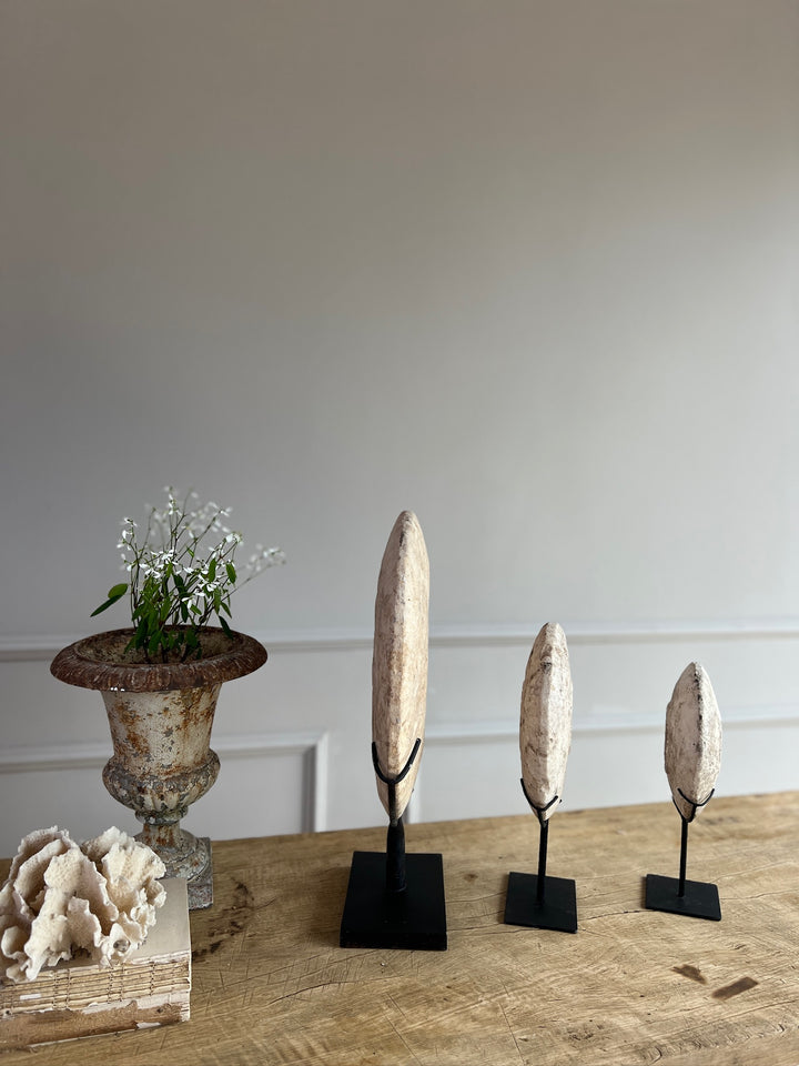 Aged Rustic Limestone Disc b