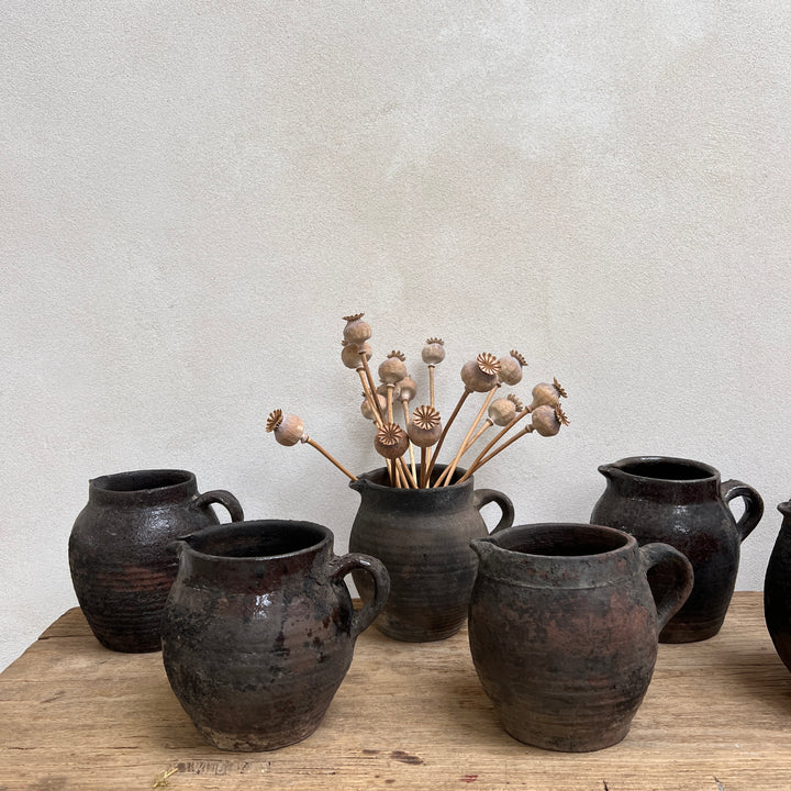 Antique Black Charcoal Jugs |Hero b