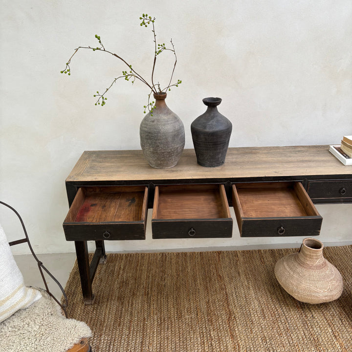 Antique Black Console Table | Oakford 2