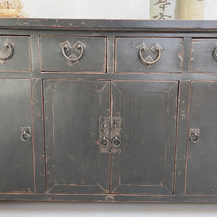 Antique Elm Black Cabinet | Crofton