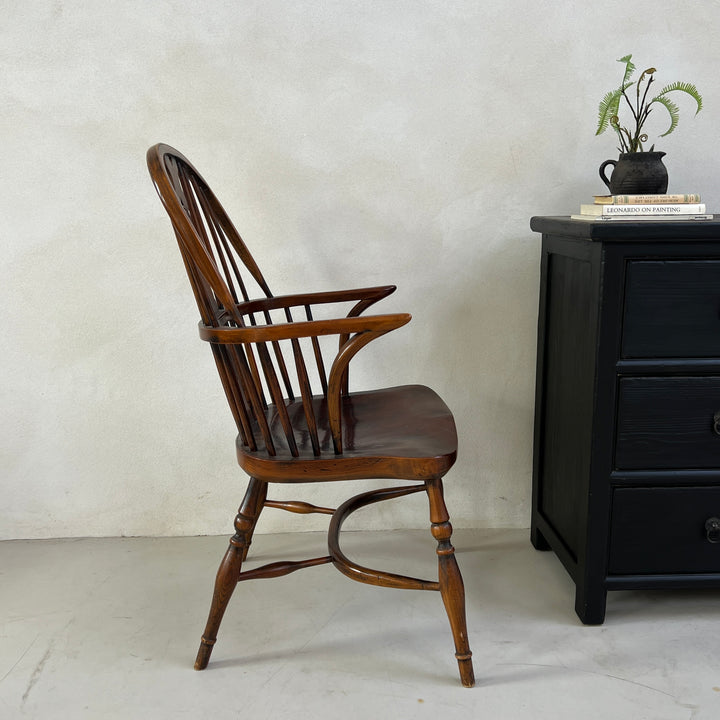 Antique Elm spindle Windsor armchair