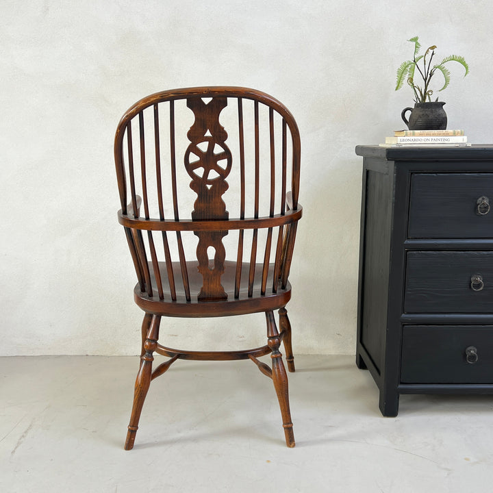 Antique Elm spindle Windsor armchair