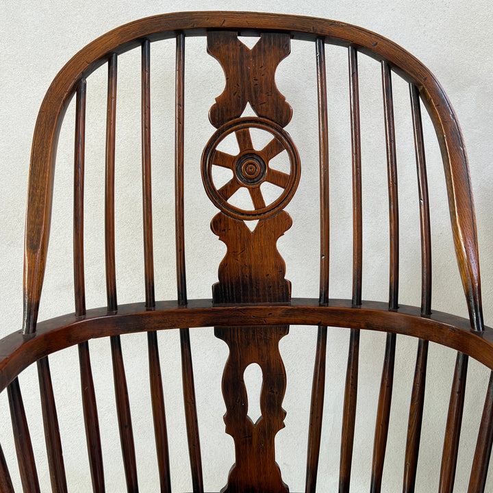 Antique Elm spindle Windsor armchair
