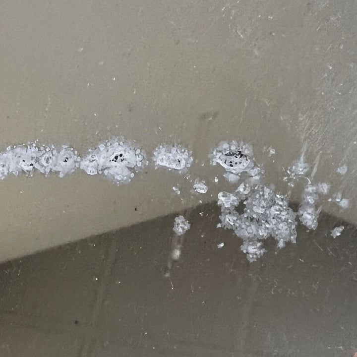 Antique French Foxed Glass Mirror