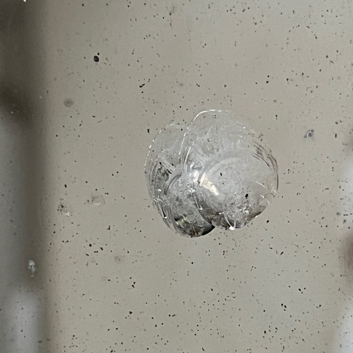 Antique French Foxed Glass Mirror