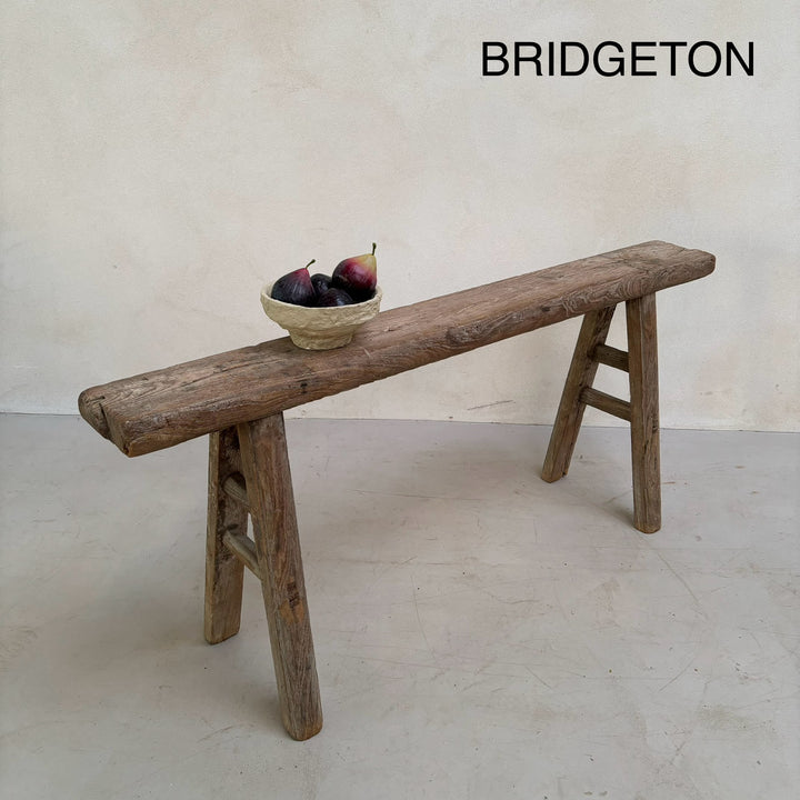 Antique Rustic Wooden Bench b