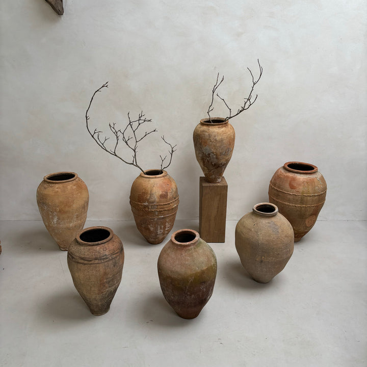 Antique Terracotta Olive Urns