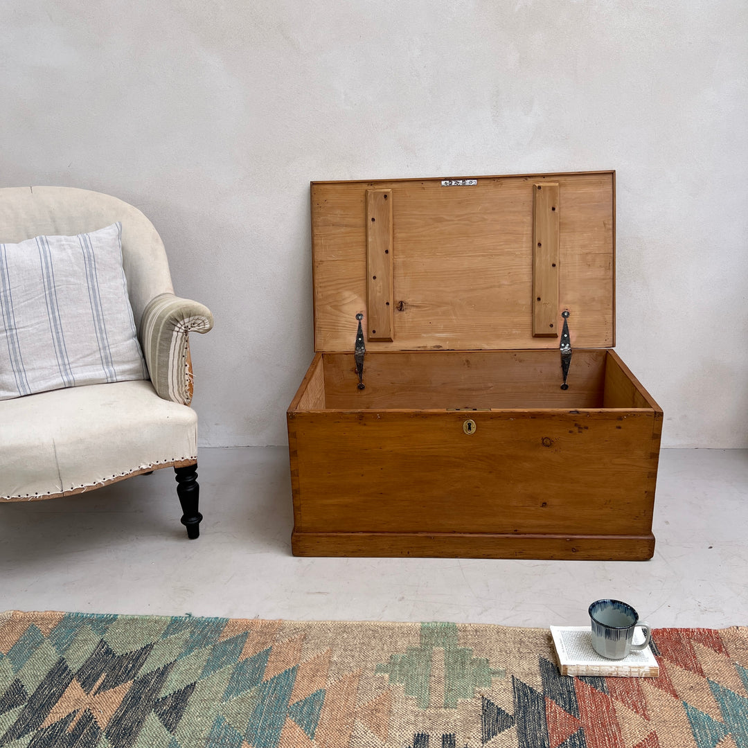 Antique Wooden Blanket Box | Jona