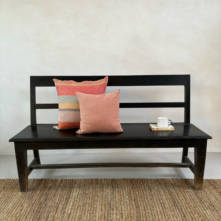 Antique original paintwork bench with back | Mylan aa
