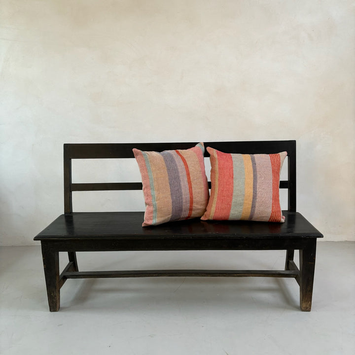 Antique original paintwork bench with back | Mylan b