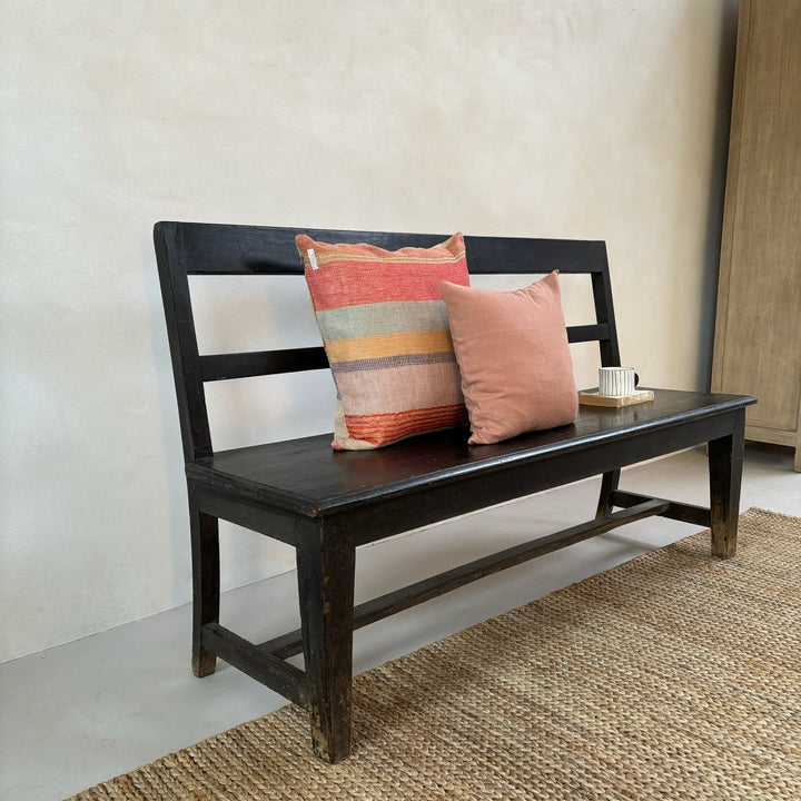 Antique original paintwork bench with back | Mylan bb