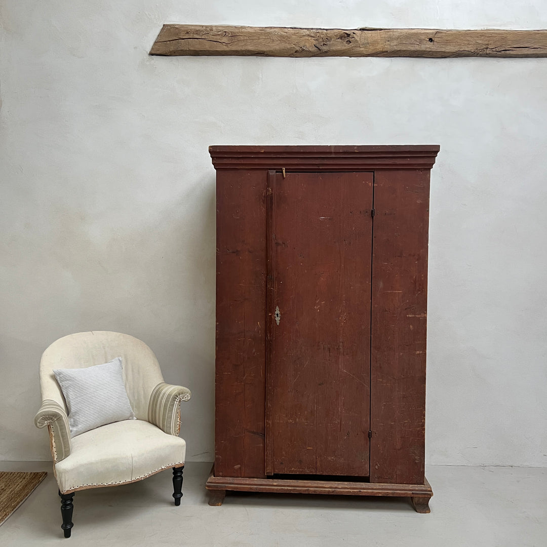 Antique primitive French Linen Press a