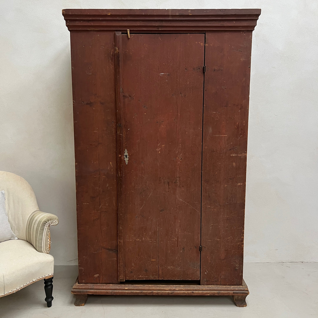 Antique primitive French Linen Press c