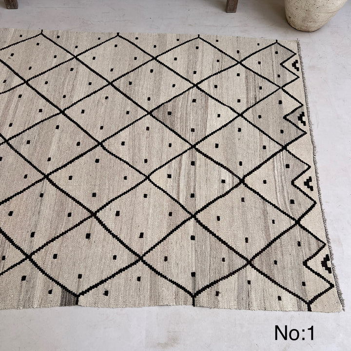 Handwoven Kilim Rug ADA Cream