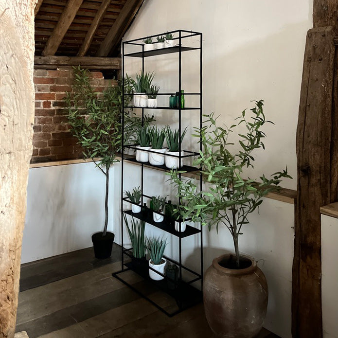 Black Metal display shelf