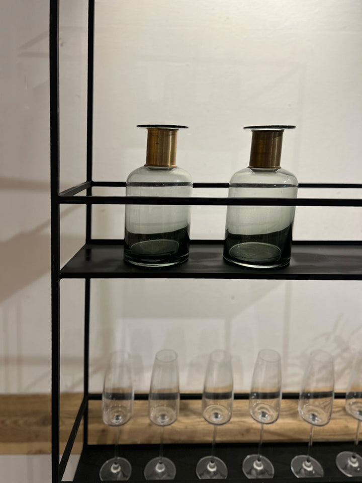 Black Metal display shelf