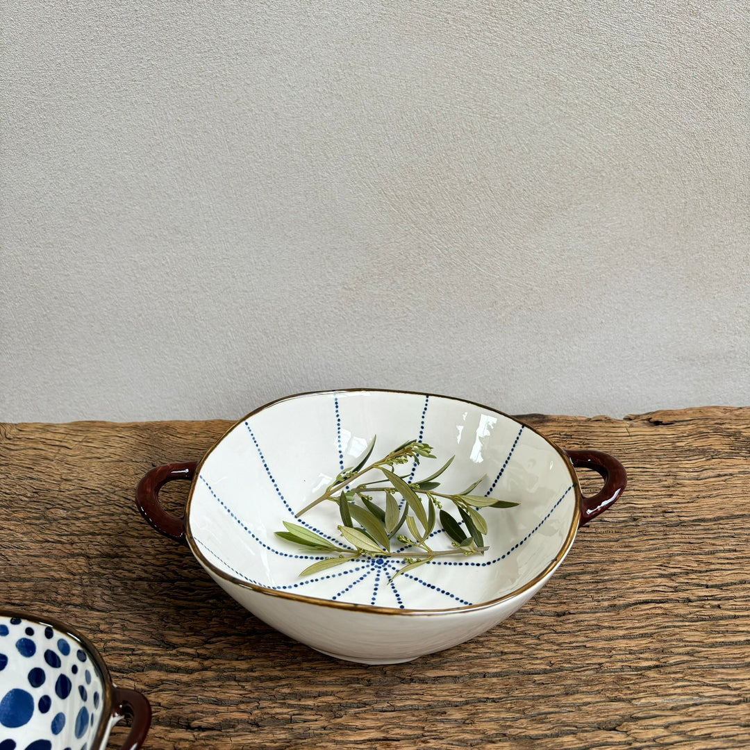 Ceramic Lines Serving Bowl