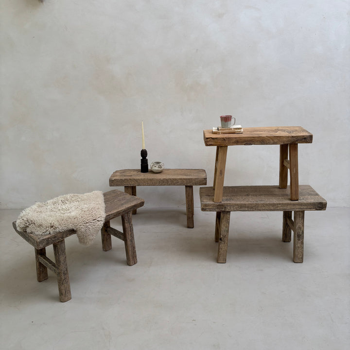 Choice of Rustic Antique Elm Bench