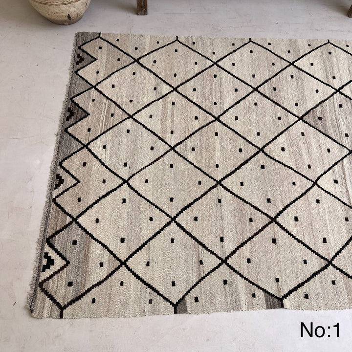 Handwoven Kilim Rug ADA Cream