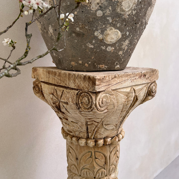 Decorative Carved Wooden Column g