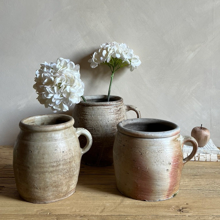 Large Antique French Earthenware Vase