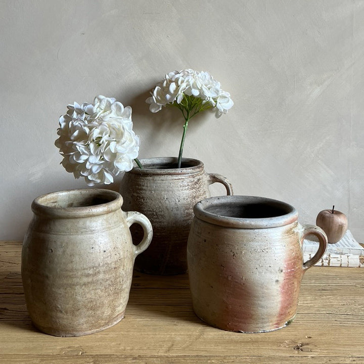 Large Antique French Earthenware Vase