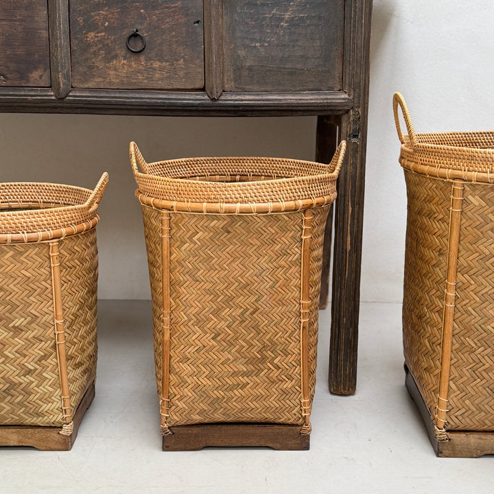 Rustic Woven Bamboo Basket | Lombok