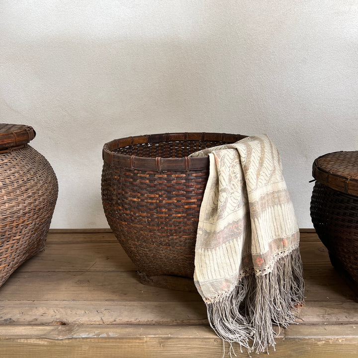 Fine weave vintage Bintan basket