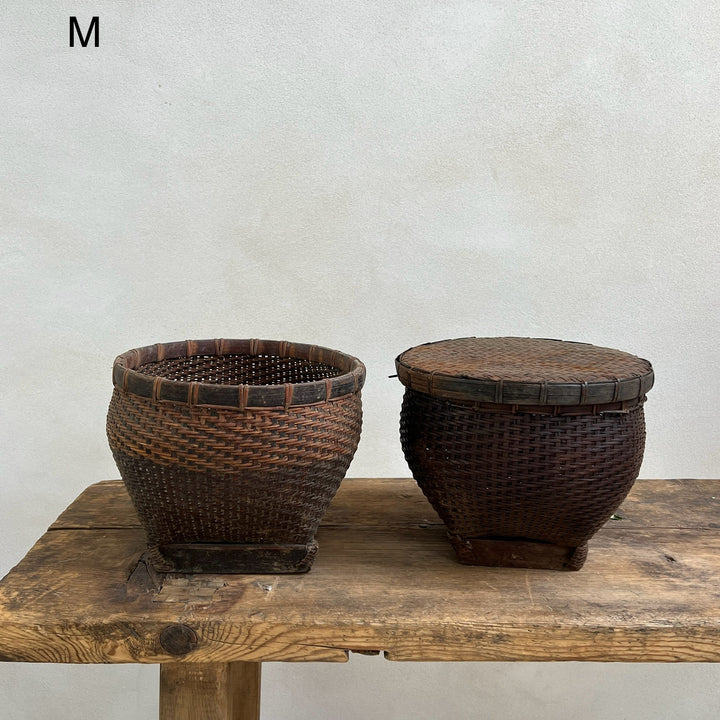 Fine weave vintage Bintan basket b
