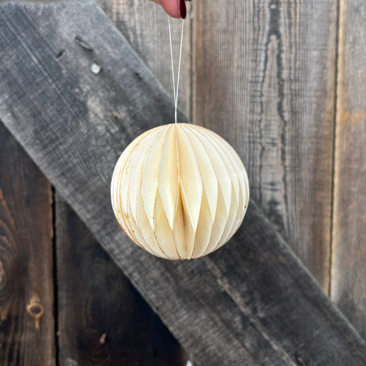 Folding paper Christmas decoration | Orb