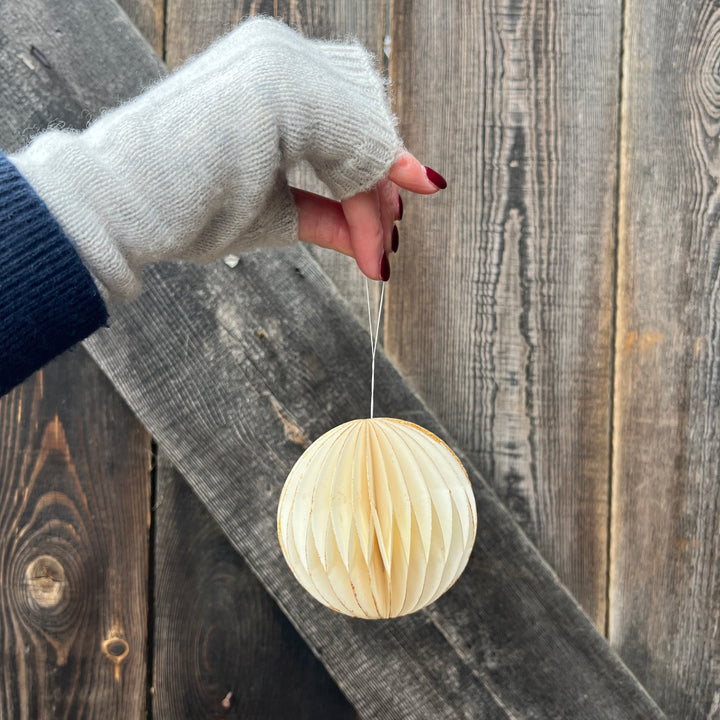 Folding paper Christmas decoration | Orb