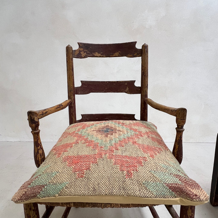 Handwoven Kilim Cushion | Red