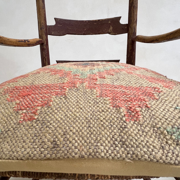 Handwoven Kilim Cushion | Red