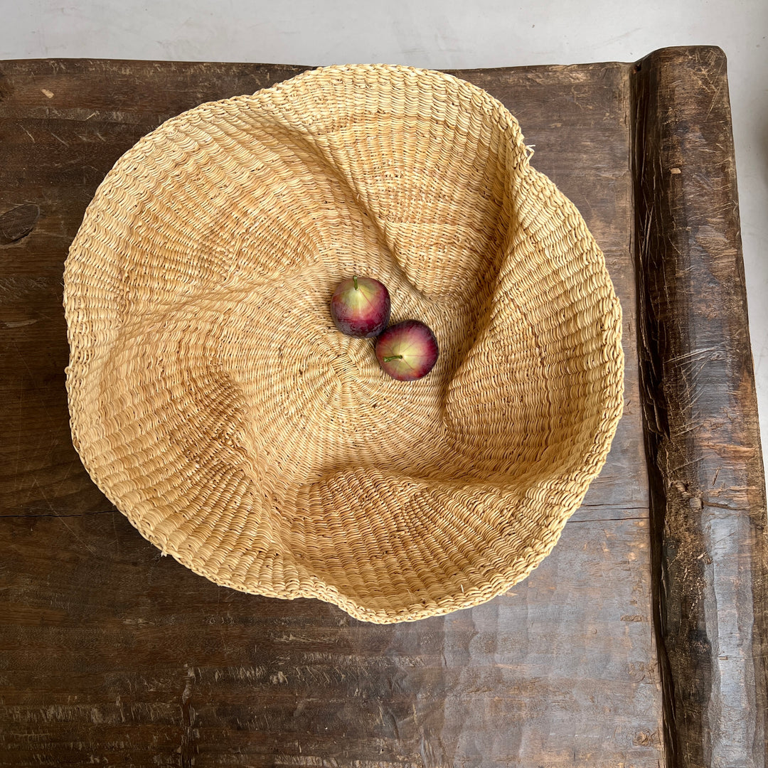 Handwoven waves storage basket | Malika a