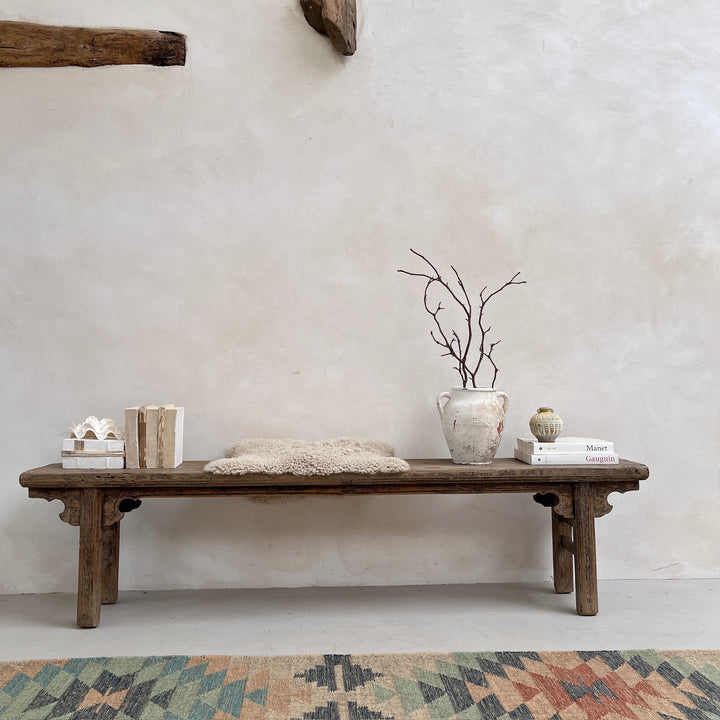 Extra Large Antique Elm Bench | Amity
