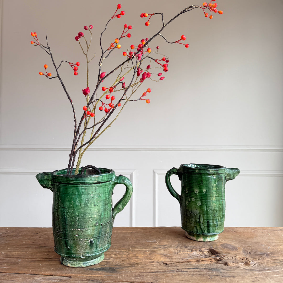 Moroccan Tamegroute Glaze Pottery Jug