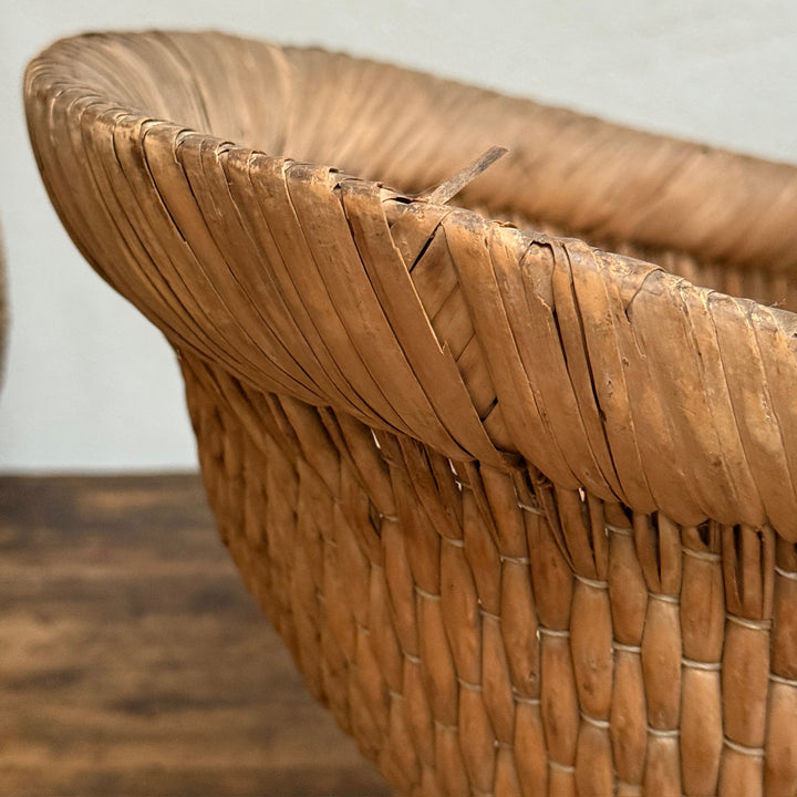 Antique Woven Flower Trug