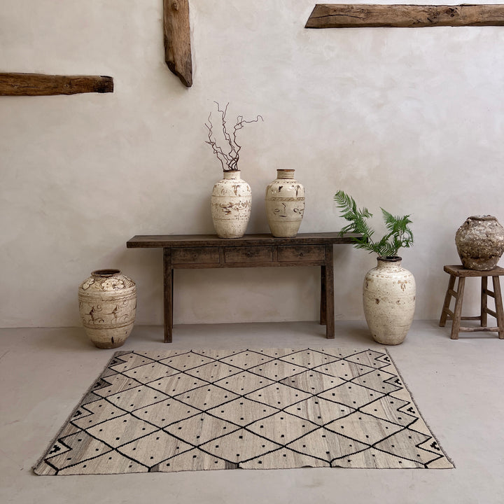 Handwoven Kilim Rug ADA Cream