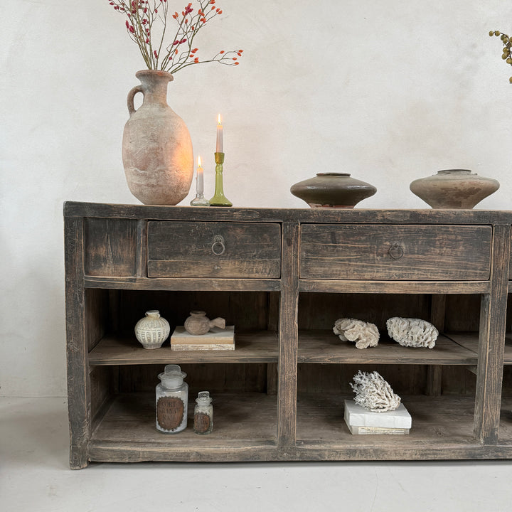 Large Antique Rustic Shop Counter | Chard