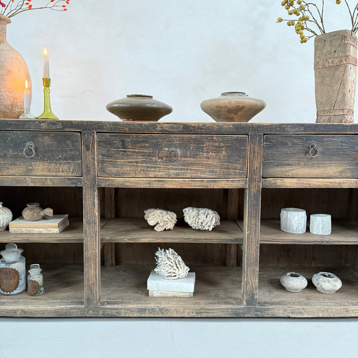 Large Antique Rustic Shop Counter | Chard