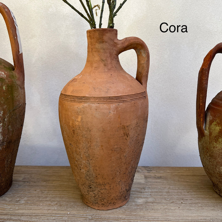 Rustic Antique Terracotta Amphoras