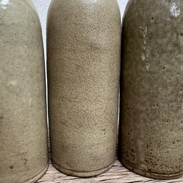Large French Stone Wine Bottle